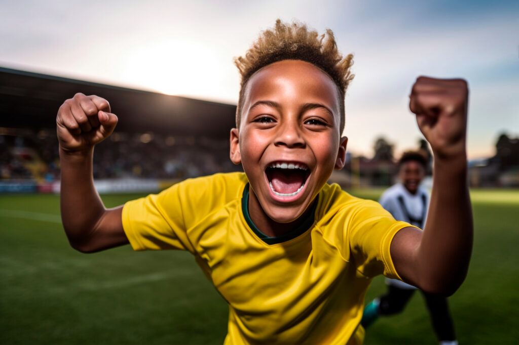 enfants jouant dehors ou faisant du sport